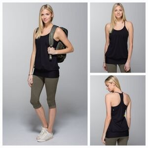 Lululemon No Limit Tank sz 4 Black EUC